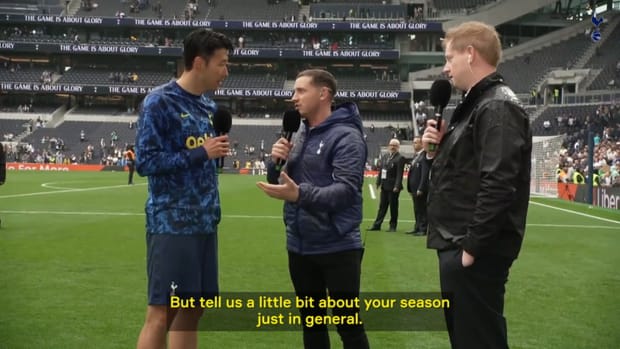 Son reacts to winning player of the season